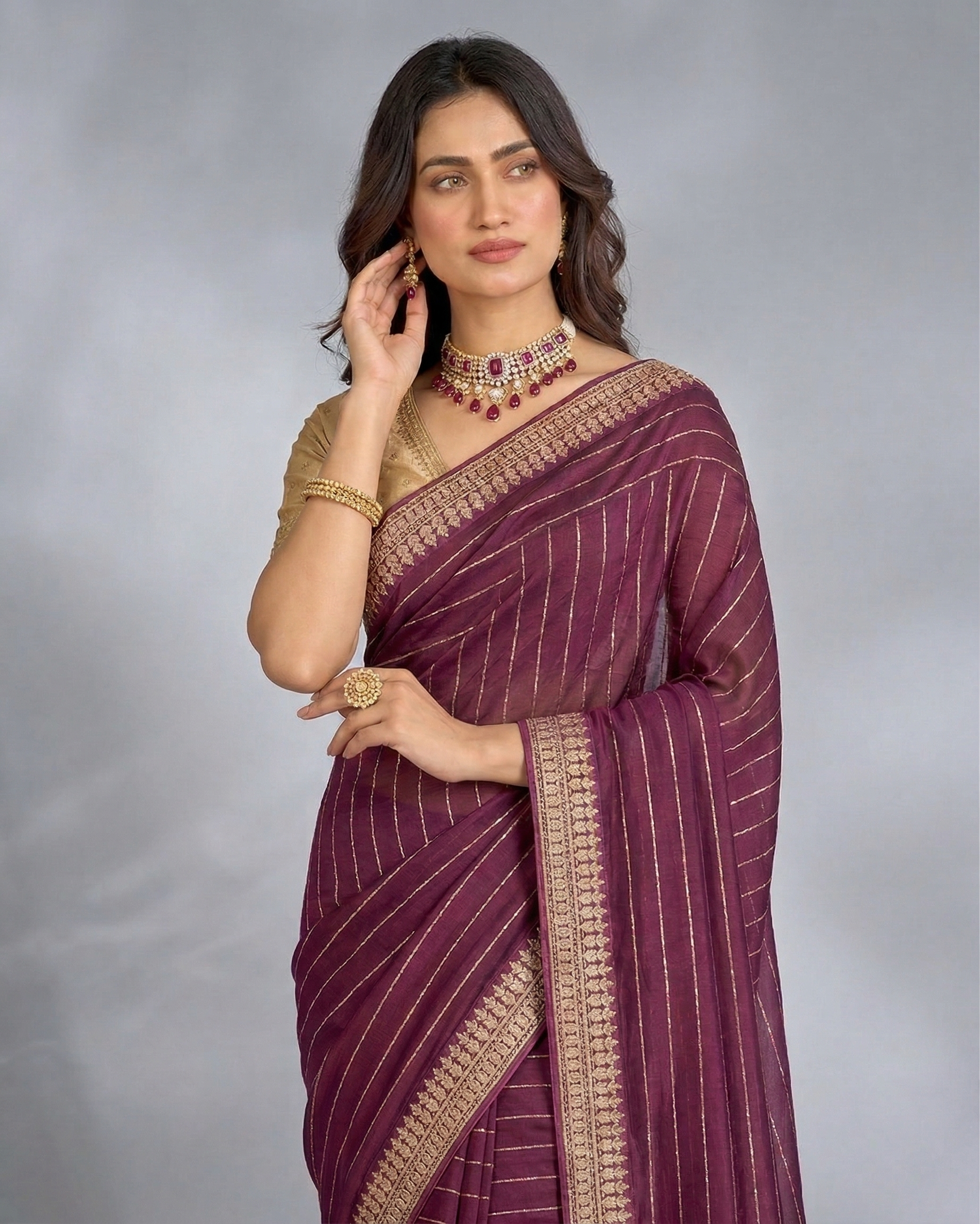 Ethnic Vichitra Silk