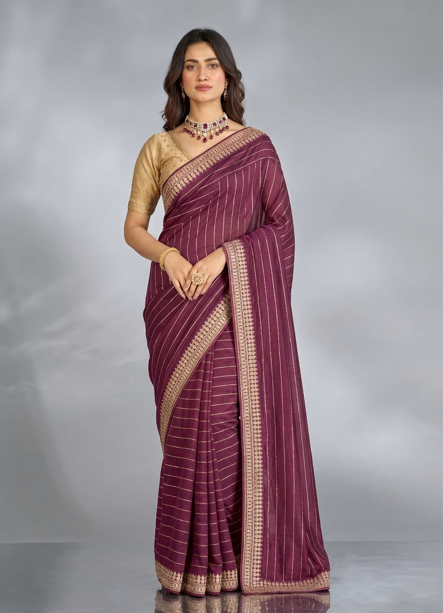 Ethnic Vichitra Silk