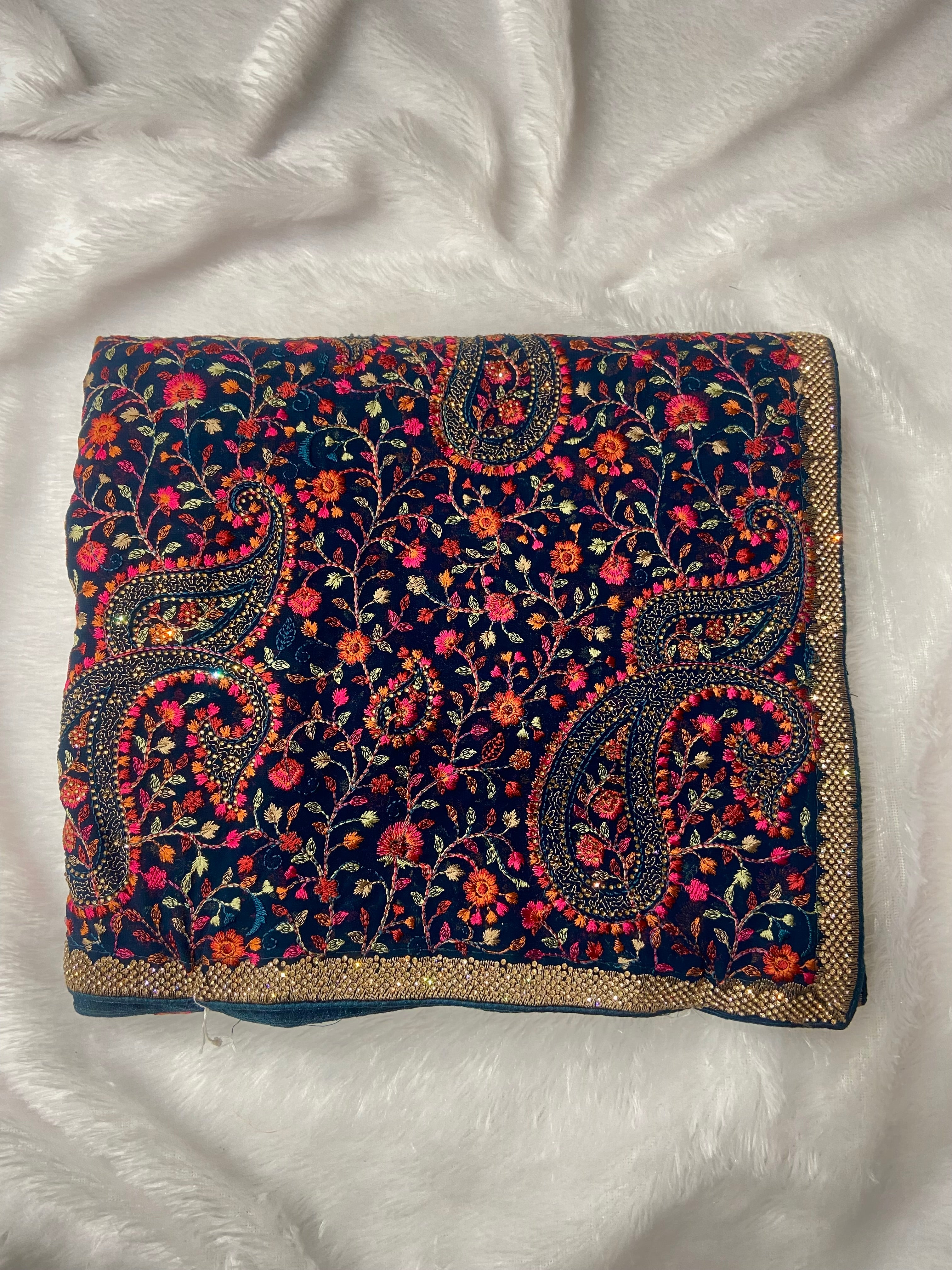 Kashmiri work Saree