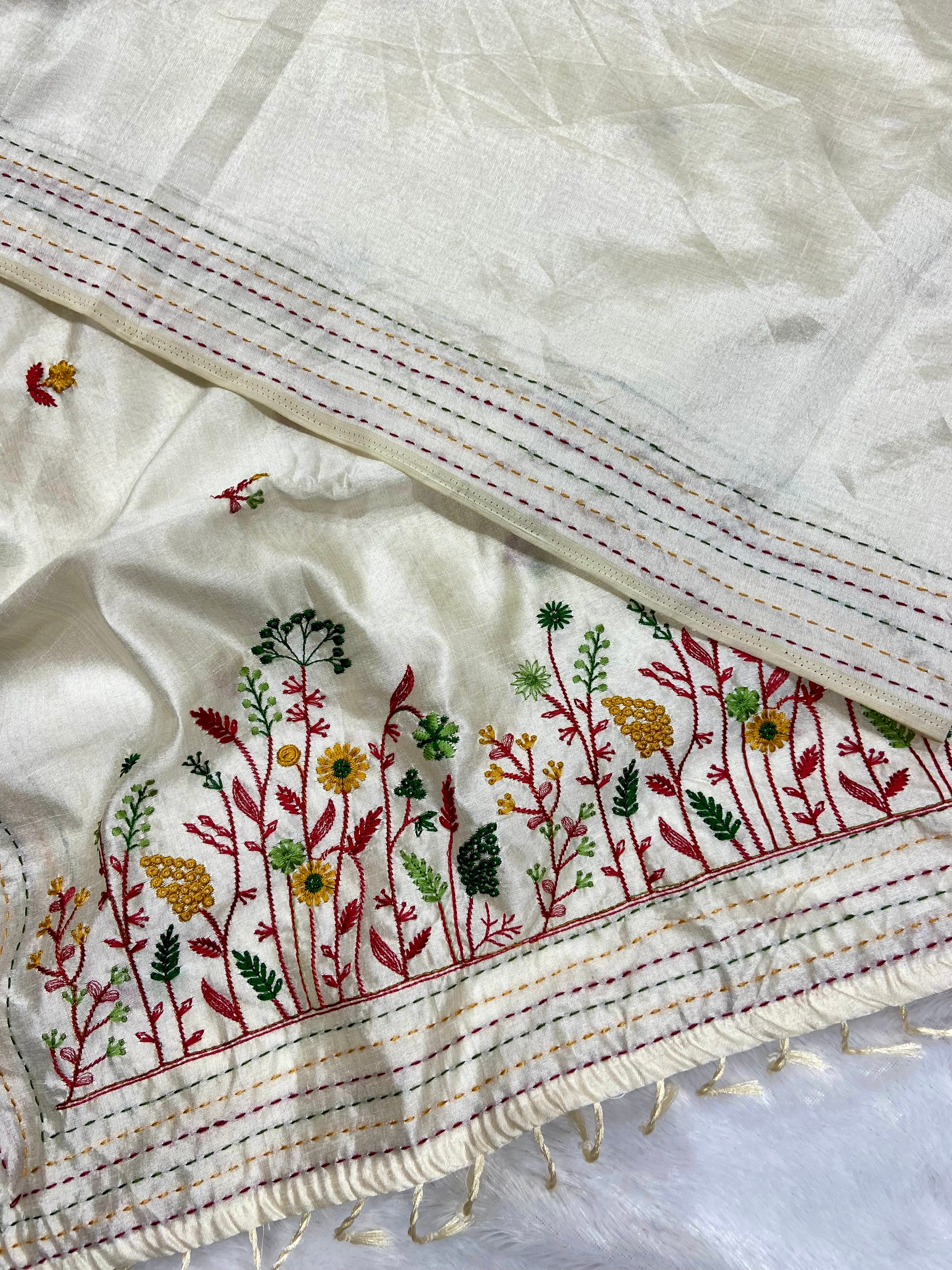 Cotton Thread Work saree