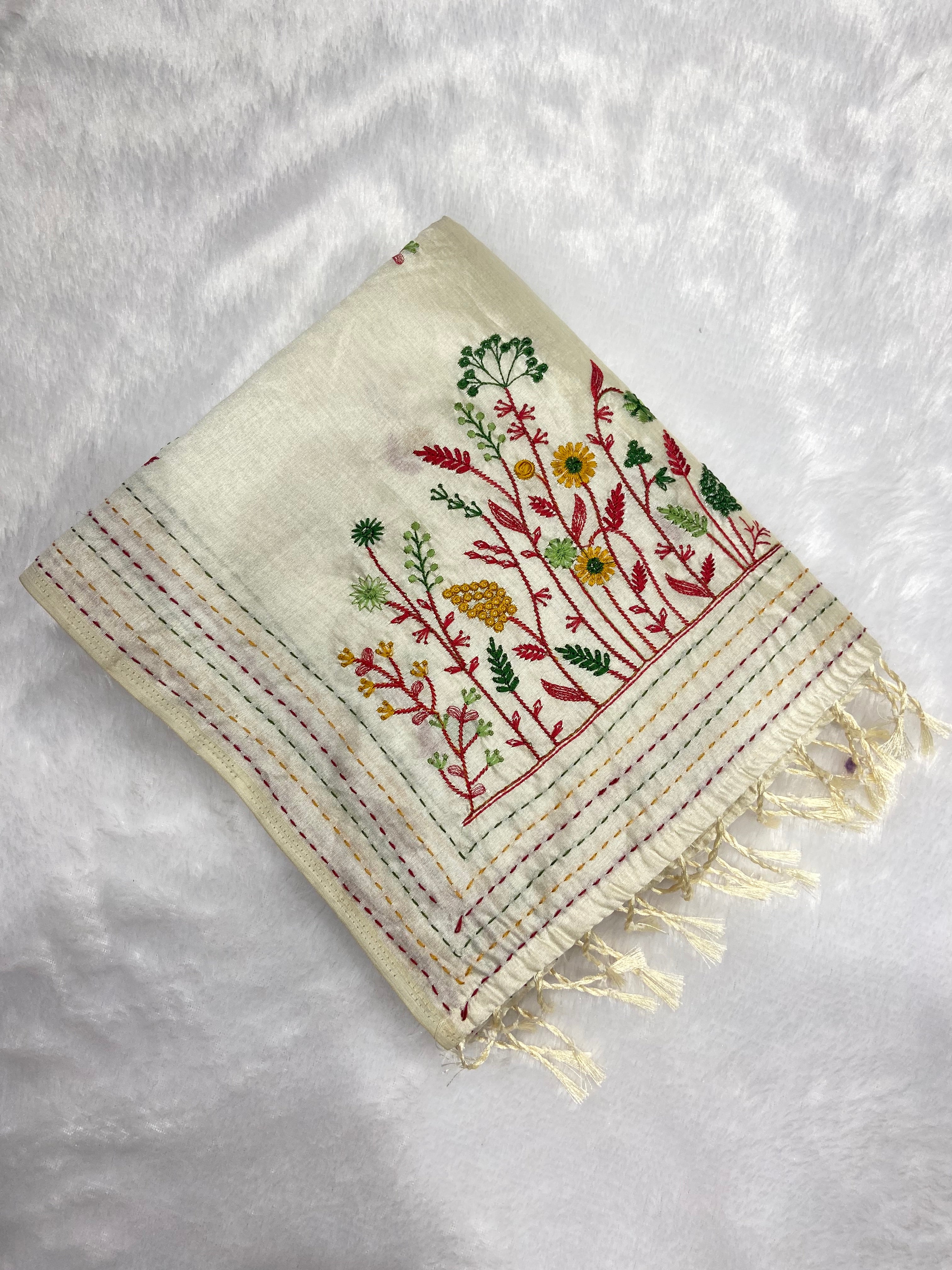 Cotton Thread Work saree