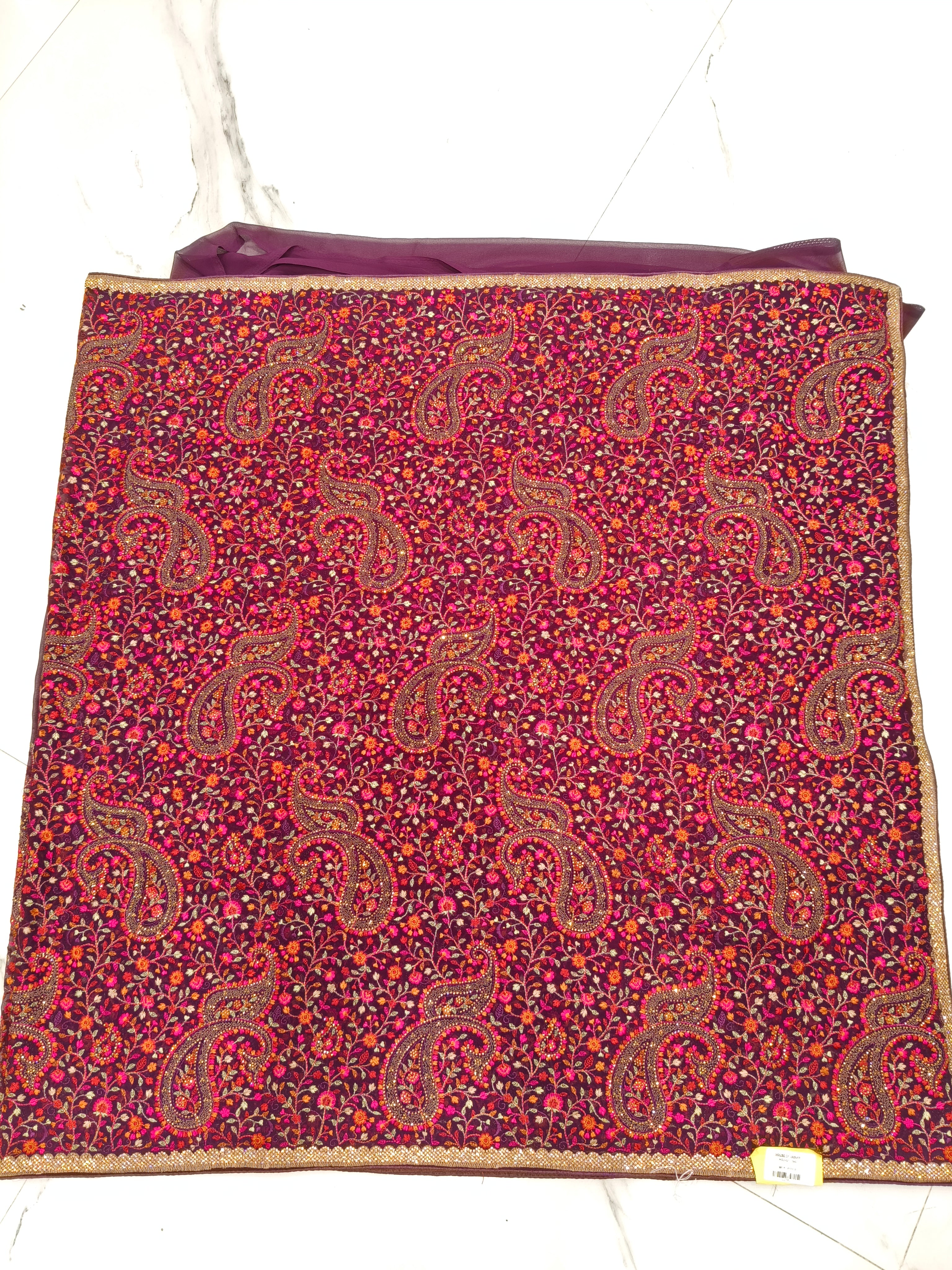 Royal Georgette Kasmiri Work Saree