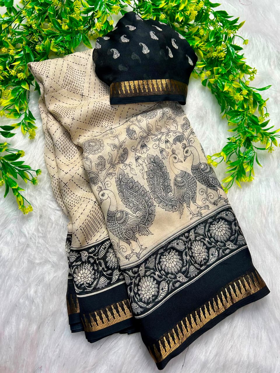 Marshmallow Fancy Saree