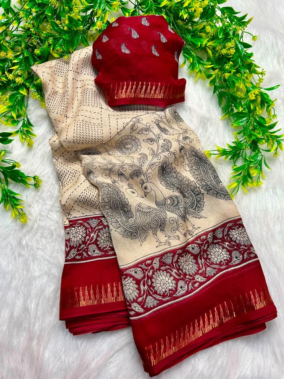 Marshmallow Fancy Saree