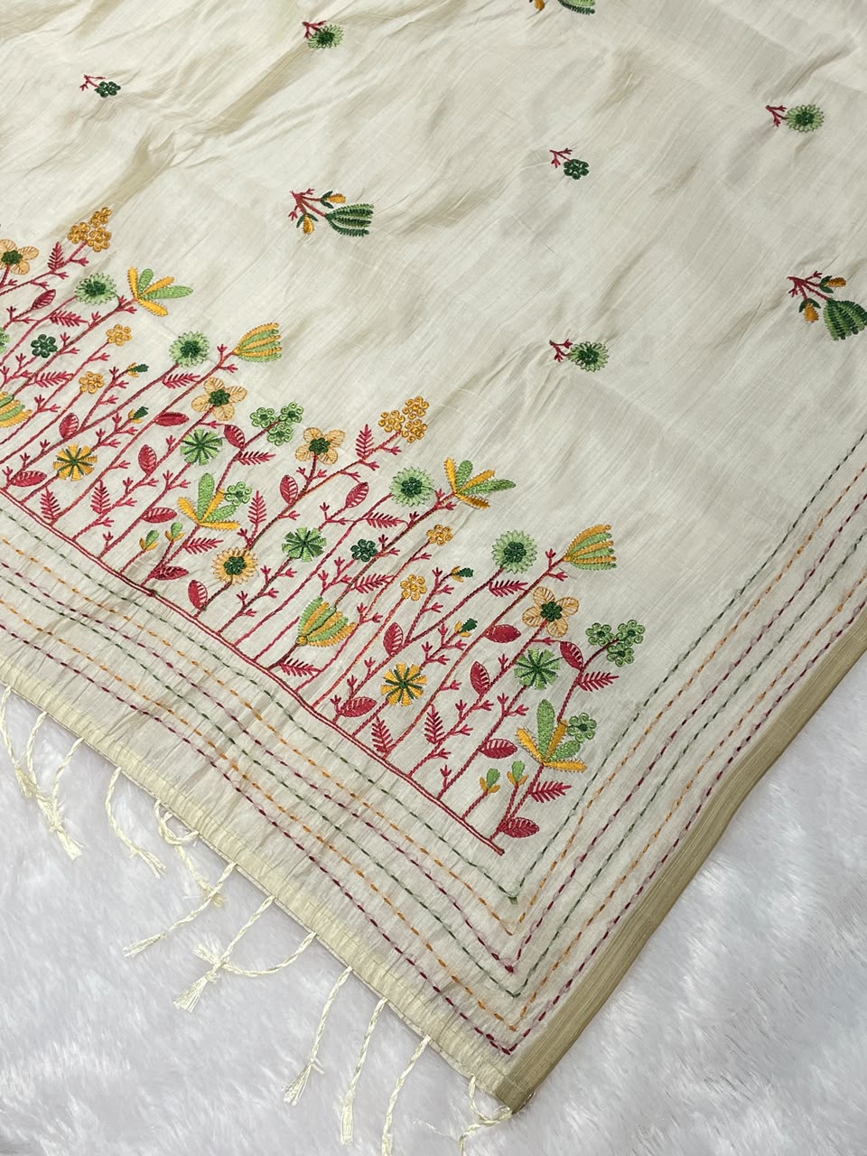 Cotton Thread Work saree