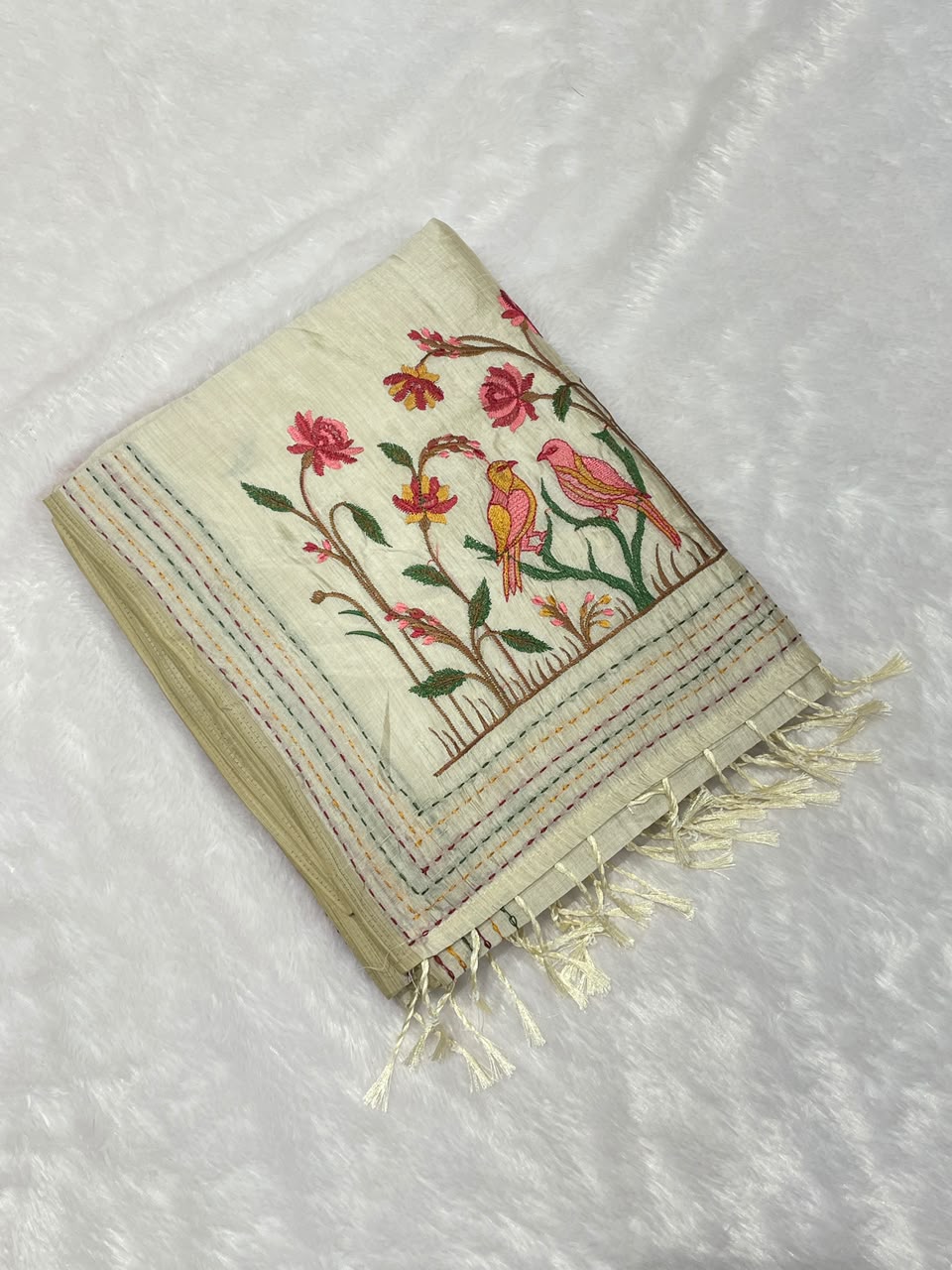 Cotton Thread Work saree