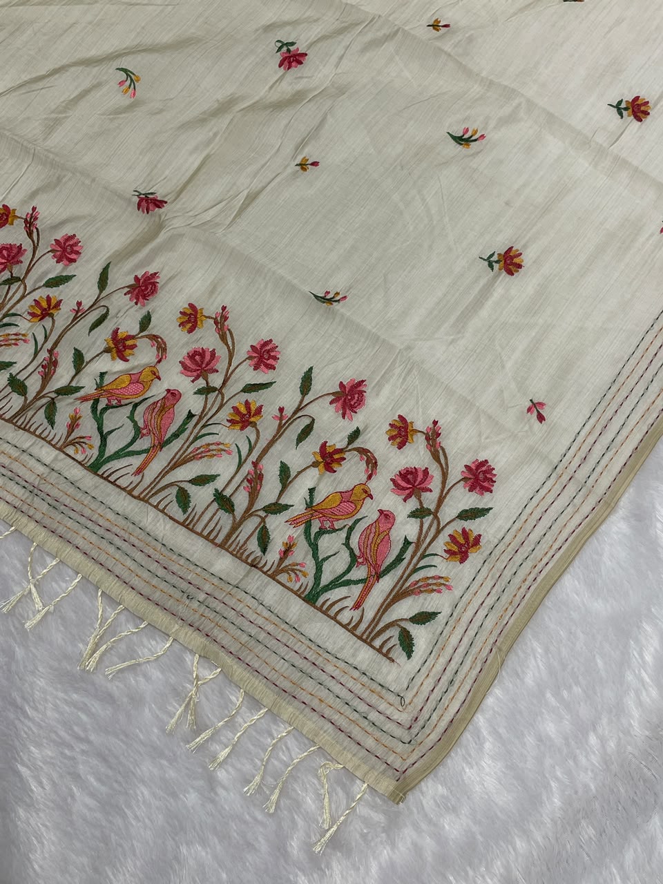 Cotton Thread Work saree