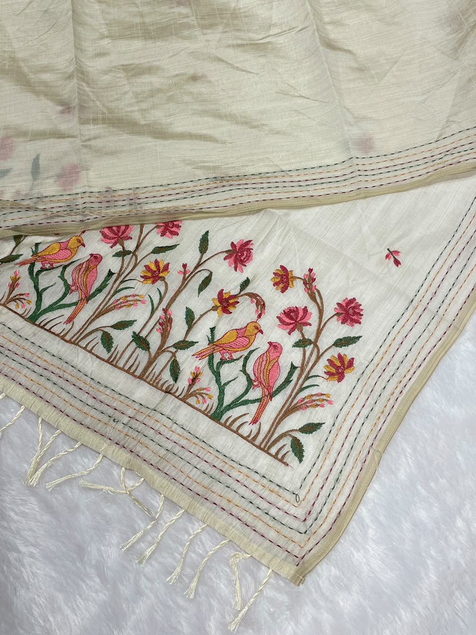 Cotton Thread Work saree