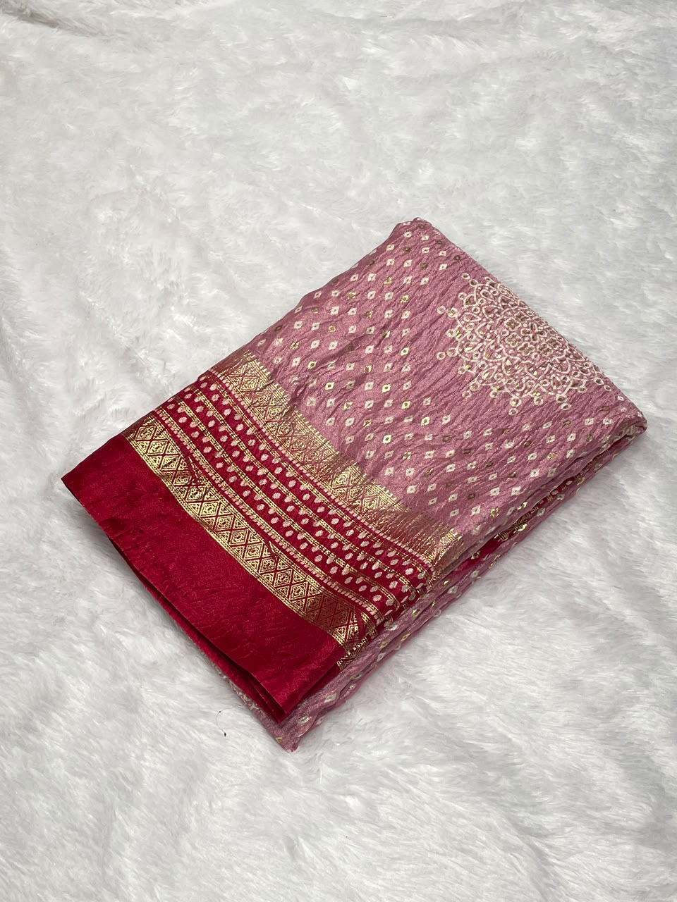Moss Chiffon Saree