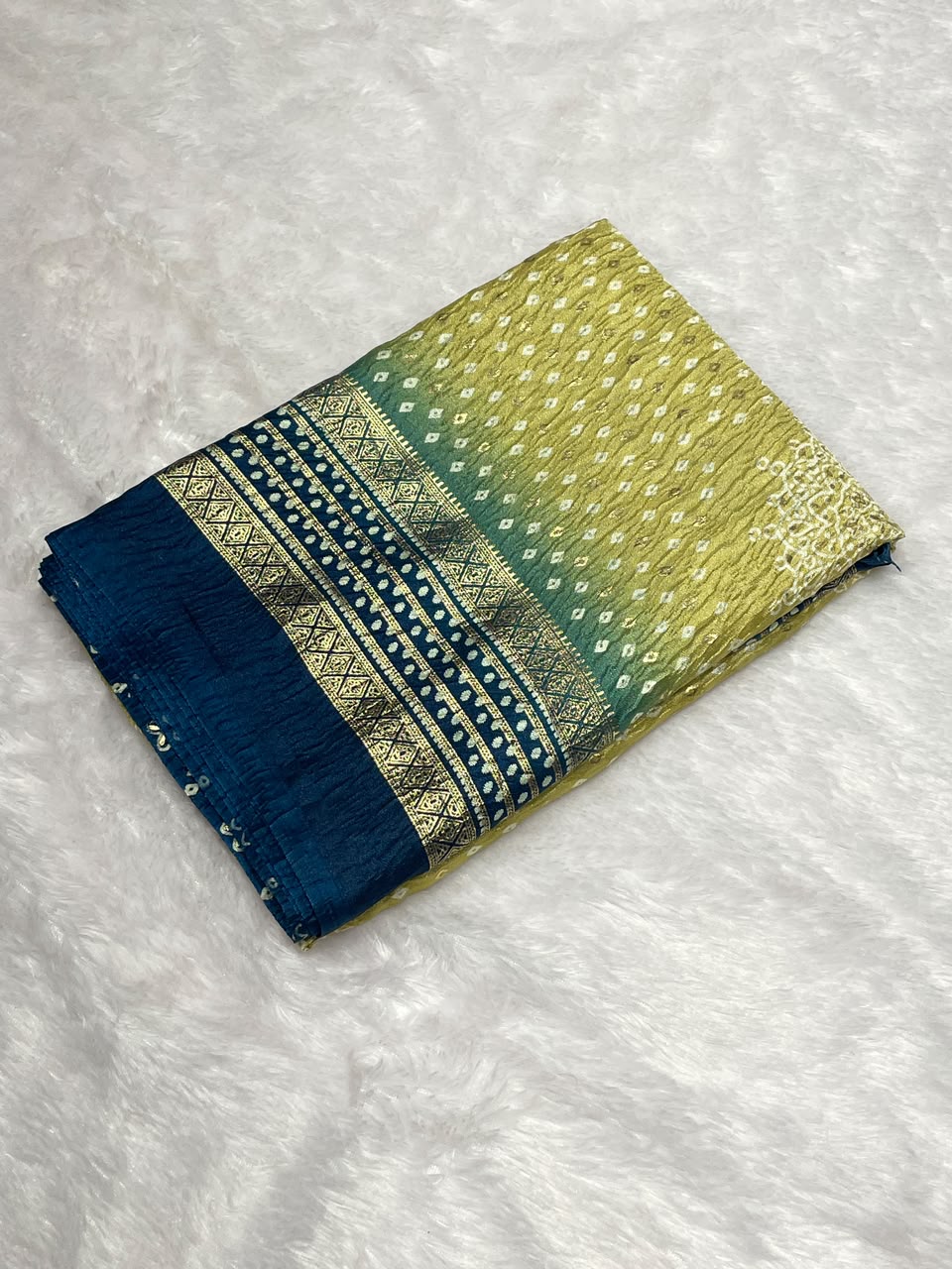Moss Chiffon Saree