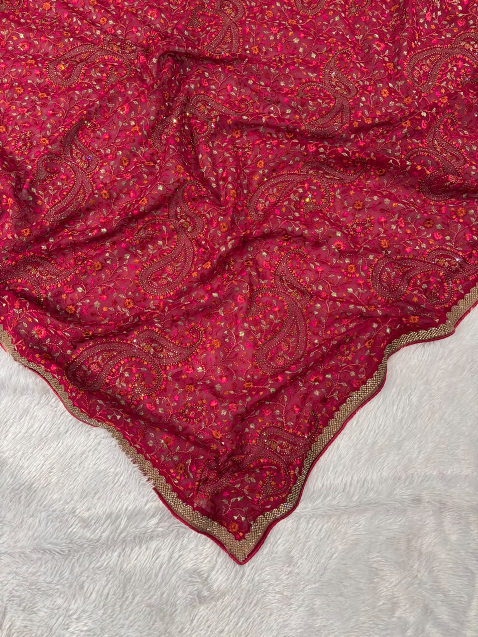 Kashmiri work Saree