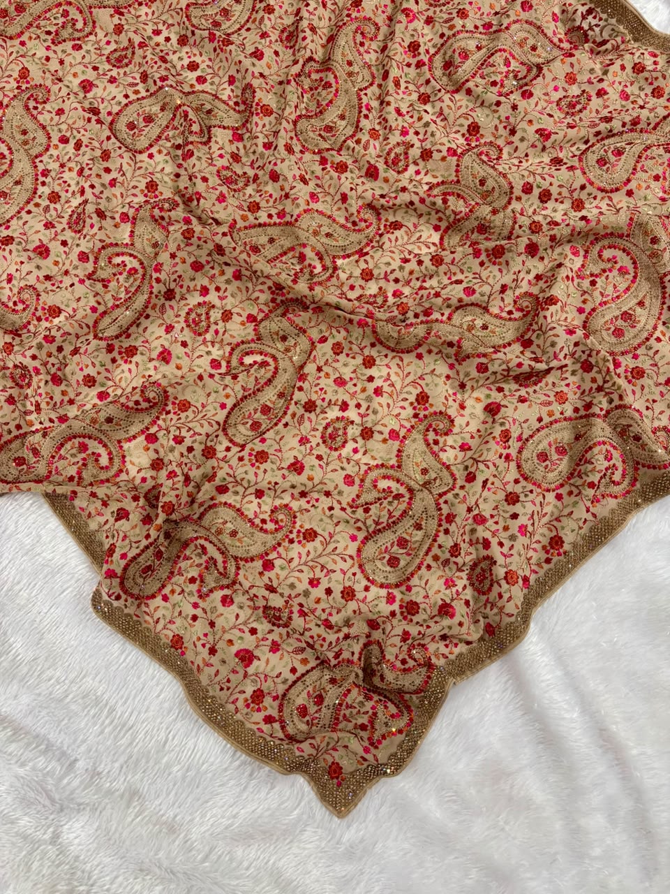 Kashmiri work Saree